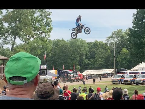 Haiden Deegan Triple Finish line jump at Ironman 2023