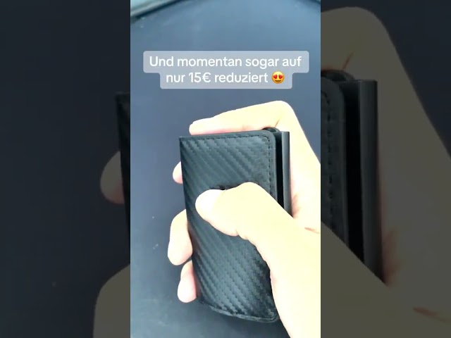 Vídeo relacionado con POWR Kartenetui Cardholder - EC Karten Etui und Kreditkartenetui Herren - RFID Schutz & NFC Blocker Kartenhalter Metall - Schmales Karten Wallet Portemonnaie Herren