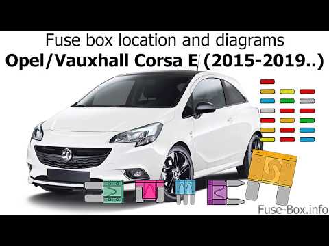 Fuse box location and diagrams: Opel / Vauxhall Corsa E (2015-2019..)