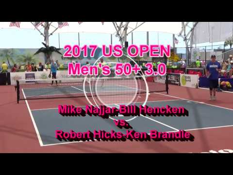 2017 US Open Mens 3 0 50 Plus   Hencken Najjar vs Brandle Hicks