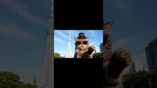 AIが考える旅猫系インフルエンサー AI-powered travel cat influencer #cat  #youtuber  #asmr #shorts #ai