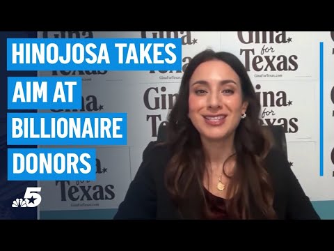 Hinojosa takes aim at billionaire donors in her run against the Governor | NBC DFW