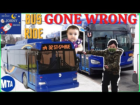 Johny's New MTA Bus Toy Unboxing & MTA Bus Ride Gone Wrong