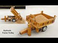 How To Make Hydraulic Tractor Trolley With Cardboard Hydraulic Tractor Trolley