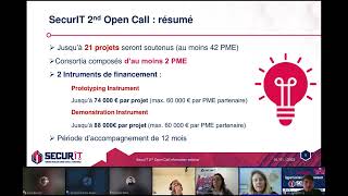 [REPLAY] Présentation du  2e Open Call « SecurIT » – 10.01.2023
