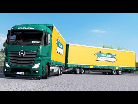 ETS2 1.35 ProMods 2.41 Mercedes Actros MP4 Ulm - Bremerhaven