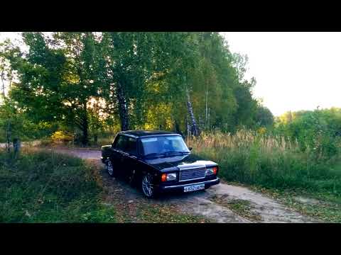 Lada 2107 black stock summer 2017 r16
