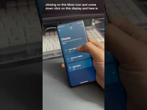 Motorola Edge 40 Peek Display Notification Quick view