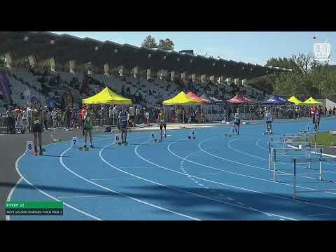 U13 Boys 200m Hurdles Timed Final 1: 2022 Commonwealth Bank State Track and Field Championships