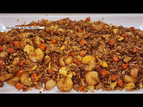 🇭🇳Arroz Chino frito a mi estilo/Receta fácil🍚🤌🏻🇭🇳