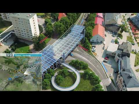 Vizualizace obchvatu Třebíče