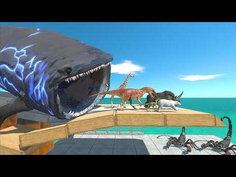 Escape Bloop | Who Can Jump Over Giant Invertebrates - Animal Revolt Battle Simulator