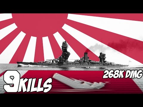 FUSO - EPIC  battle / 9 KiIls + 268k DMG - World of Warships