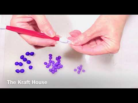 How to make Air Dry Clay Muscari Flowers-part 1