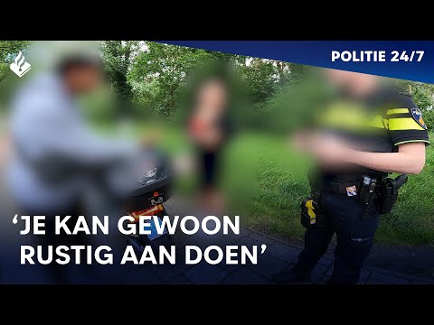 Scooter rijden zonder helm en rijbewijs | POLITIE 24/7