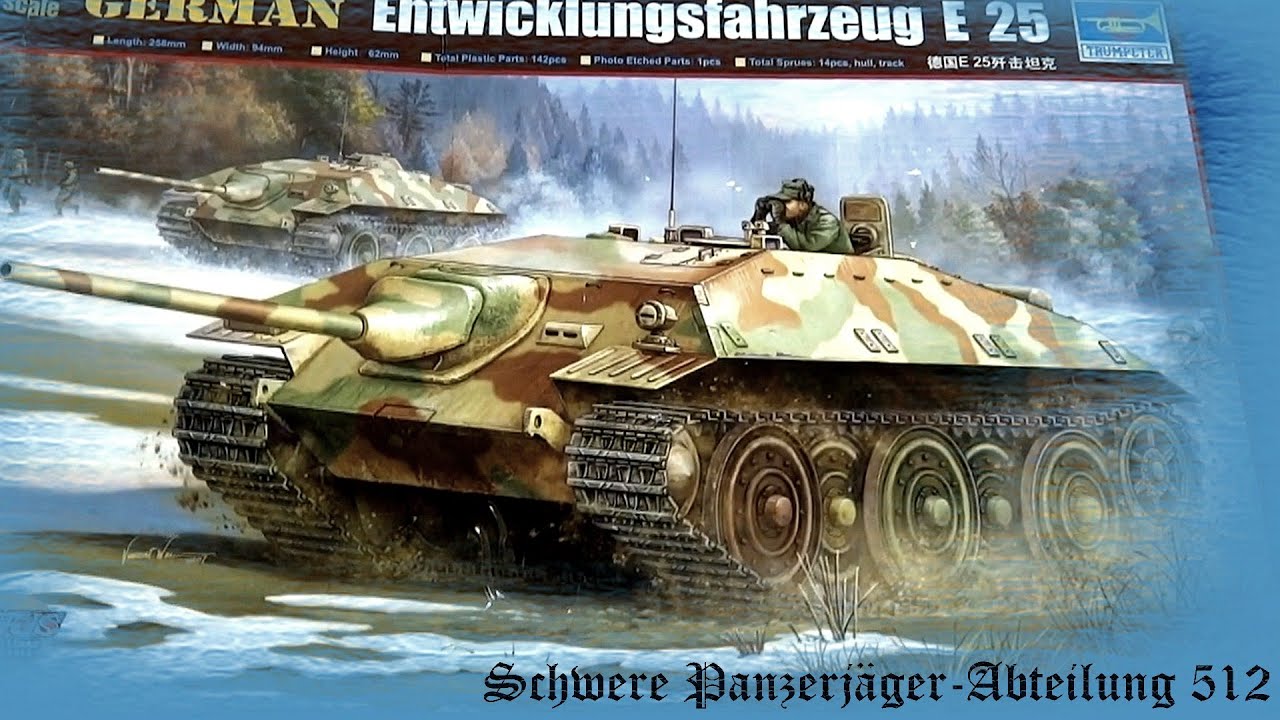 FULL VIDEO BUILD E-25 Panzerjäger E-Serien by Trumpeter