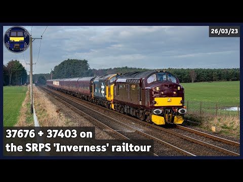 37676 + 37403 on the SPRS 'Inverness' railtour | 26/03/23