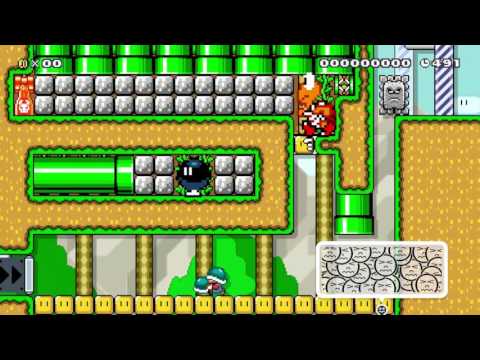Don't Jump 1 Screen Puzzle by Psy - Super Mario Maker - No Commentary 1AD