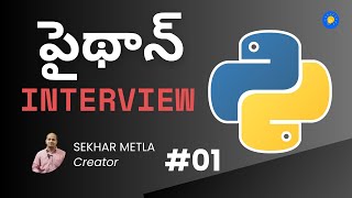 python interview Q and A for developers with examples in telugu