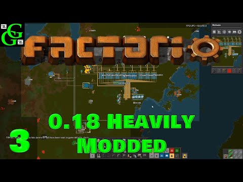 Factorio 0.18  - Heavily Modded -  Mall, Automation, Logistic & Military Science -  Part 3