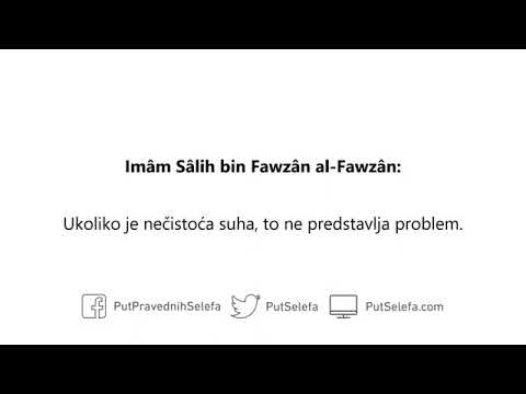 Kvari li abdest dodirivanje nečistoće,ili je dovoljno oprati nečistoću?
