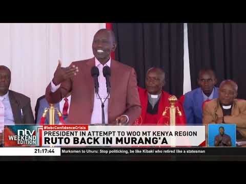 Ruto Back In Murang'a: Is President Ruto feeling the heat in Mt Kenya region?