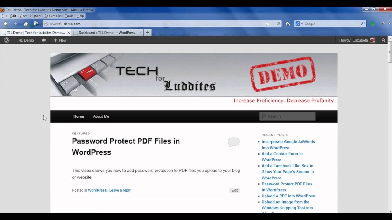 How to Password Protect a PDF Download in WordPress : WordPress: Beyond the Basics