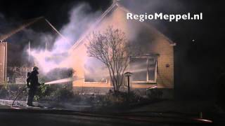 preview picture of video 'Woningbrand in De Blesse'