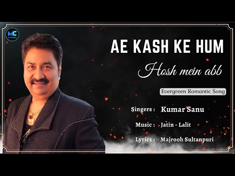 Ae Kash Ke Hum (Lyrics) - Kumar Sanu | Shah Rukh Khan | ❤️90's Hit Love Romantic Songs❤️
