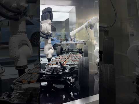 Thumbnail for Robotic assembly of EV car battery #battery #automobile #cars #robot by Automobile, Car, Robot