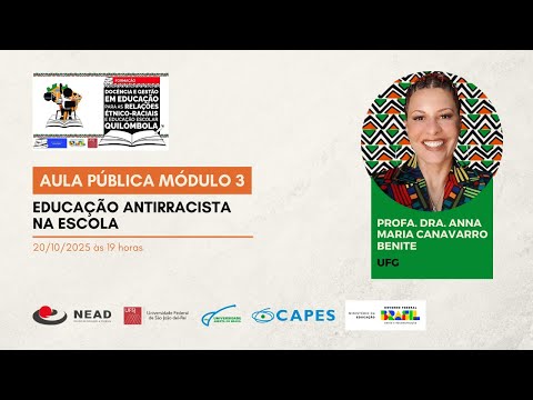 Aula Pública Módulo 3 - Educação Antirracista na Escola