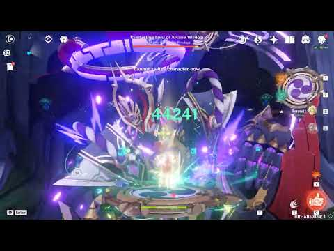 Wanderer/Scaramouche damage showcase VS Scaramouche Boss !