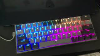 How to switch your led lights on a  FIZZ k17 Redragon Keyboard