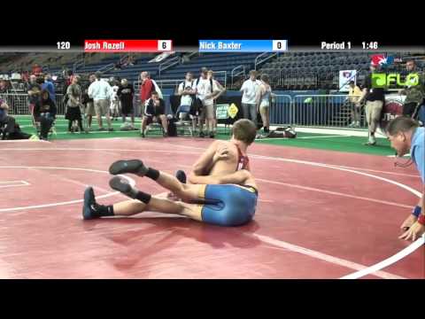 Cadet 120 - Josh Rozell (Illinois) vs. Nick Baxter (Missouri)