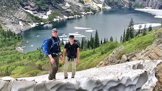 An Intense 2 Day Adventure | Leigh Lake, Montana  - Stranded on a Sheet of Ice!