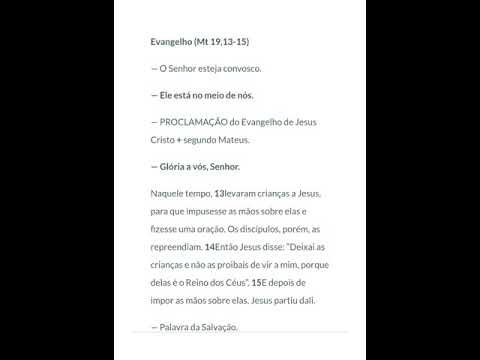 Evangelho do dia 15/08/2020