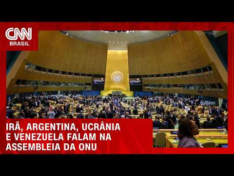 Assembleia da ONU: Irã, Argentina, Ucrânia e Venezuela discursam nesta quarta (23) | LIVE CNN