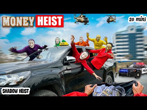 Money Heist’s Epic Taxi Robbery Mission! | Chase Pov Horror Film || SHADOW HEIST