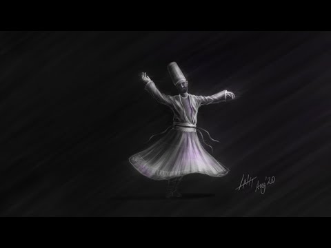 How to draw a Whirling Dervish | Sufi Dance | A quick step by step figure drawing process video