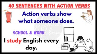 40 Action Verb Sentences in English | Speak English Fluently