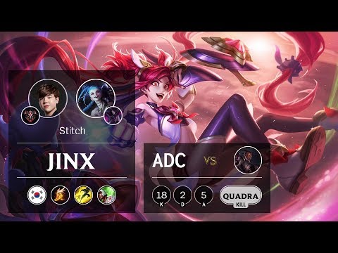Jinx ADC vs Lucian - KR Grandmaster Patch 9.10