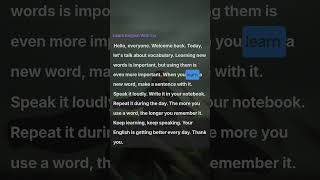 Improve Your English Every Day