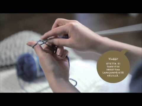 Silmukoiden luominen (oikeakätinen)