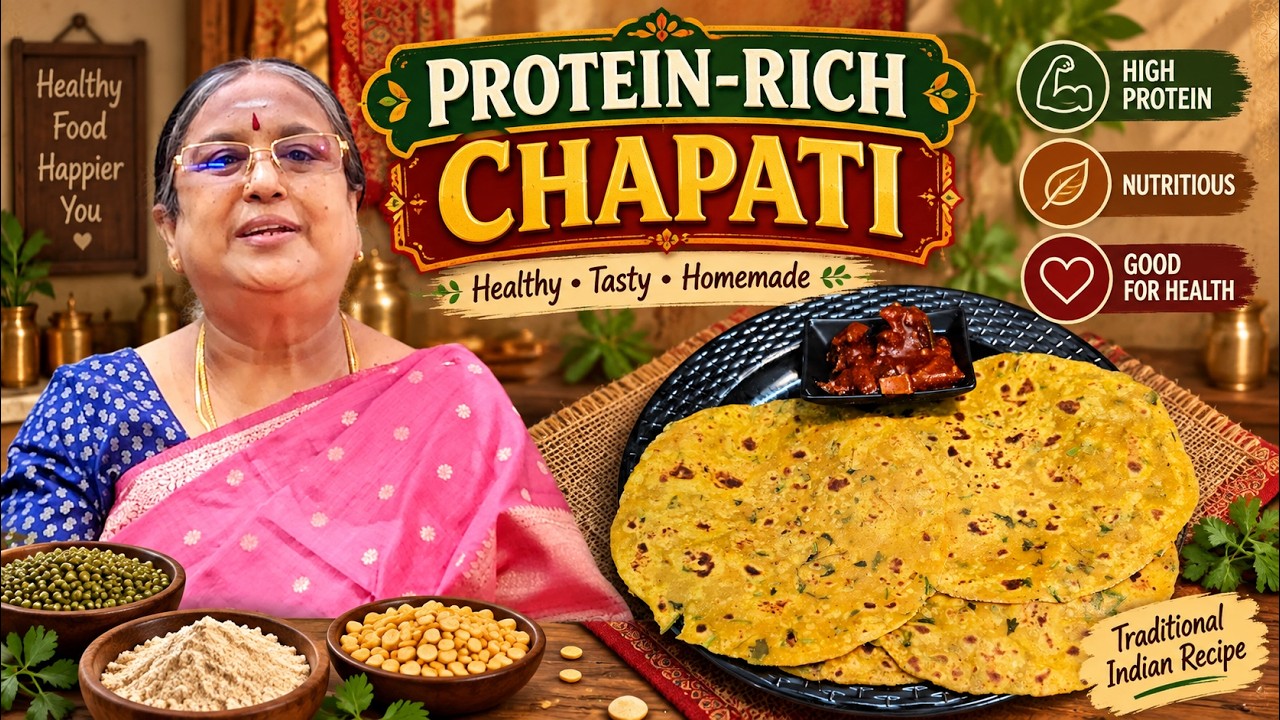 Protein Rich Chapathi - Healthy Moong Dal Chapathi |