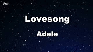 Lovesong - Adele Karaoke 【No Guide Melody】 Instrumental