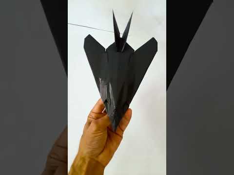 Stealth Fighter F-117 Nighthawk with Cardboard. artist Mr Crafty