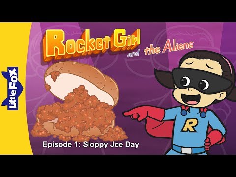 火箭女孩與外星人 1 |邋遢喬一天 | 超級英雄 | 小狐狸 | 動畫故事 (Rocket Girl & the Aliens 1 | Sloppy Joe Day | Superheros | Little Fox | Animated Stories)