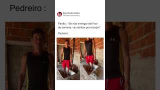 Pedreiro mais fraco do meu bairro kkk #shorts