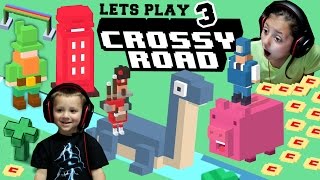 Lets Play Crossy Road Part 3! The Hunt for NESSY + LEPRECHAUN & PHONE BOX Secret Characters (FGTEEV)