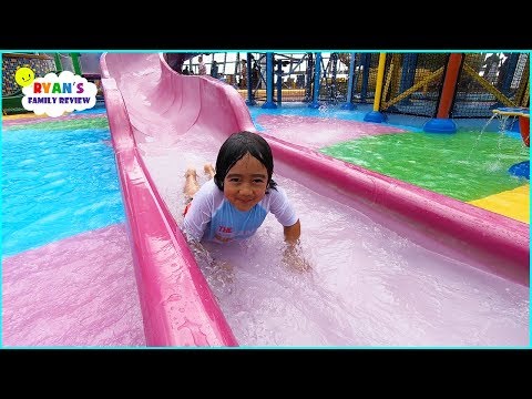 Water Parks for Kids and Splash Pads with Ryan's Family Review!